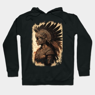 Echoes of the Aztec Warrior Hoodie